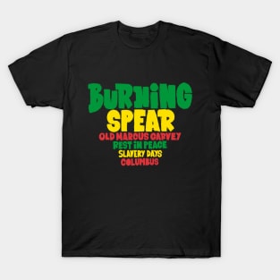 Burning Spear Reggae Tribute - Rasta Vibes Design T-Shirt